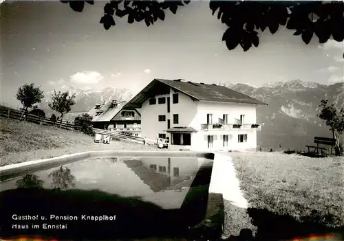 AK / Ansichtskarte  Haus_Ennstal_Steiermark_AT Gasthof Pension Knapplhof Alpenblick 