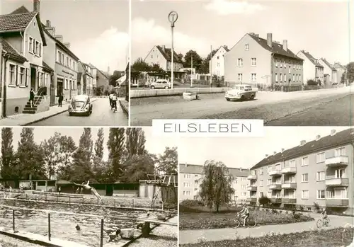 AK / Ansichtskarte 73871877 Eilsleben Rudolf-Breitscheid-Strasse Ernst-Thaelmann-Strasse Badeanstalt AWG-Siedlung Eilsleben