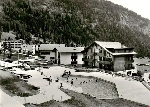 AK / Ansichtskarte  Leukerbad_Loueche-les-Bains_VS Thermal-Schwimmbad 