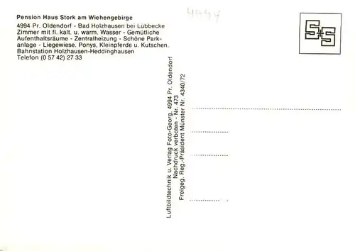 AK / Ansichtskarte 73871902 Preussisch-Oldendorf Pension Haus Stork am Wiehengebirge 