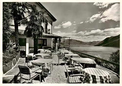 AK / Ansichtskarte  Brissago_Lago_Maggiore_TI Hotel Bella Vista Terrassen Restaurant 