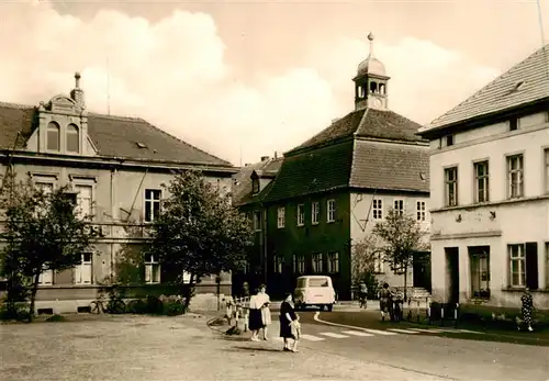 AK / Ansichtskarte  Jessnitz_Anhalt Rathaus und Sparkasse Jessnitz Anhalt