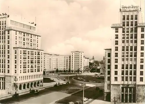 AK / Ansichtskarte  Berlin Hochhaeuser am Strausberger Platz Berlin