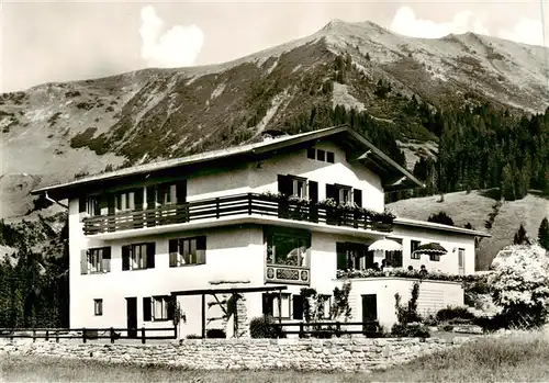 AK / Ansichtskarte  Riezlern_Kleinwalsertal_Vorarlberg Gaestehaus Dreher mit Fellhorn Riezlern_Kleinwalsertal