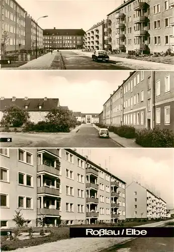 AK / Ansichtskarte  Rosslau_Elbe Mitschurinstrasse Puschkinallee mit Blick auf Betriebsberufsschule Josef Ressel Rosslau_Elbe