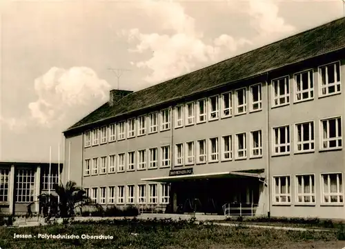 AK / Ansichtskarte  Jessen_Elster Polytechnische Oberschule Jessen_Elster