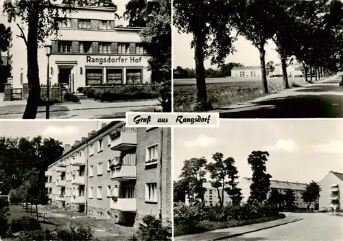 AK / Ansichtskarte  Rangsdorf Hotel Rangsdorfer Hof Allee Teilansichten Rangsdorf