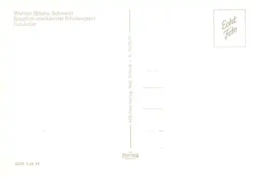 AK / Ansichtskarte  Wehlen_Sachsen Ratskeller Wehlen_Sachsen