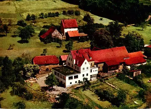 AK / Ansichtskarte  Heimbuchenthal Gasthof Pension Heimatenhof Fliegeraufnahme Heimbuchenthal