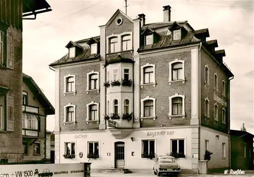 AK / Ansichtskarte  Lindenberg_Allgaeu Gasthof Pension Bayerischer Hof Lindenberg Allgaeu