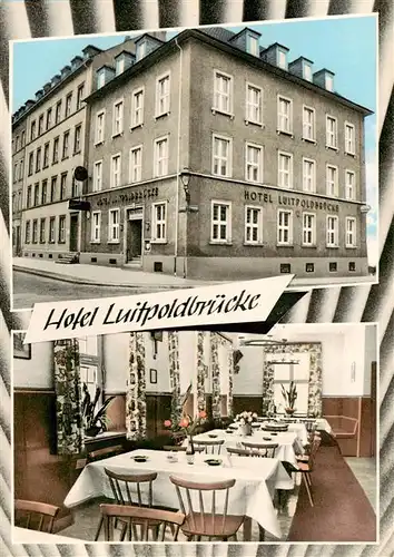 AK / Ansichtskarte 73872149 Wuerzburg_Bayern Hotel Luitpoldbruecke Restaurant 