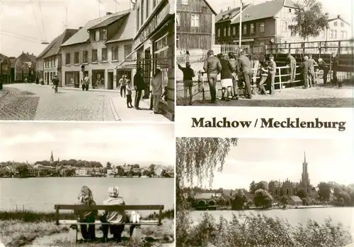 AK / Ansichtskarte  Malchow Lange Strasse Drehbruecke Teilansichten Malchow