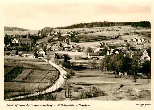 AK / Ansichtskarte  Steinigtwolmsdorf Panorama Mittellausitzer Bergland Sommerfrische Steinigtwolmsdorf