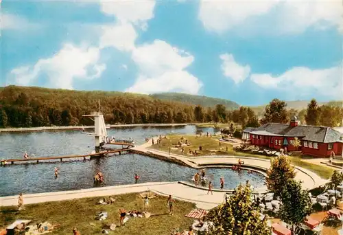 AK / Ansichtskarte  Kirchheim_Euskirchen Steinbachtalsperre Naturschwimmbad Kirchheim Euskirchen