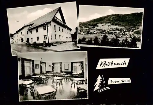 AK / Ansichtskarte  Boebrach_Bayern Gasthof Pension Heinrich Kraus Gaststube Panorama 