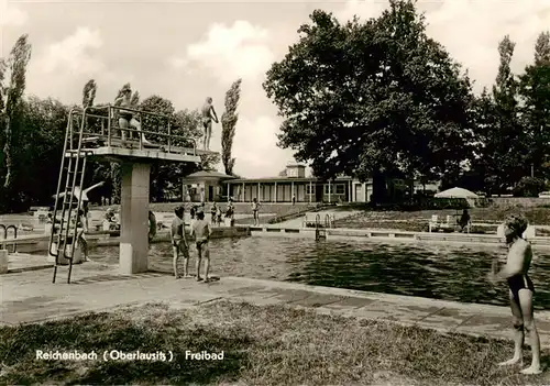 AK / Ansichtskarte  Reichenbach_Oberlausitz Freibad Reichenbach_Oberlausitz