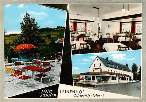 AK / Ansichtskarte  Schweich_Mosel Hotel Pension Leinenhof Restaurant Terrasse Schweich Mosel