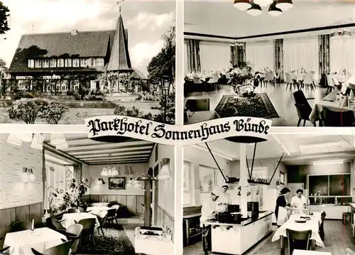 AK / Ansichtskarte 73872258 Buende__Westfalen Parkhotel Sonnenhaus Restaurant 