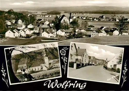 AK / Ansichtskarte  Wolfring Ortsansicht Panorama Blick zur Kirche Strassenpartie Wolfring