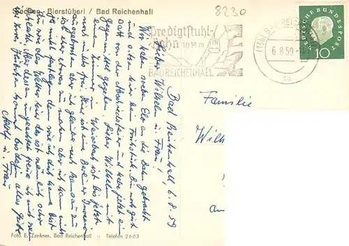 AK / Ansichtskarte 73872297 Bad_Reichenhall Siechen-Bierstueberl Bad_Reichenhall