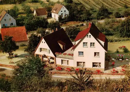 AK / Ansichtskarte  Gronau_Odenwald Café Restaurant Pension Auf der Au Gronau Odenwald