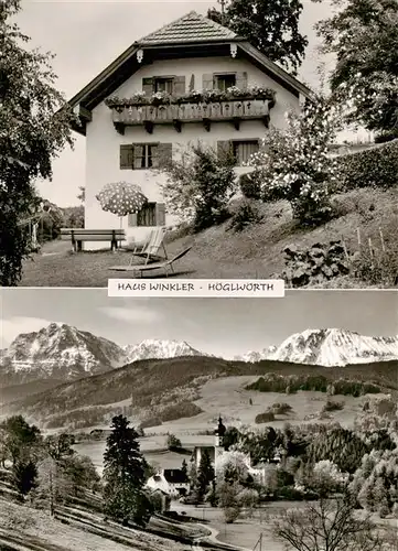 AK / Ansichtskarte  Hoeglwoerth Haus Winkler Panorama Hoeglwoerth