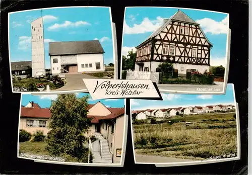 AK / Ansichtskarte 73872336 Volpertshausen Kirche Goethehaus Dorfgemeinschaftshaus Neues Viertel Volpertshausen