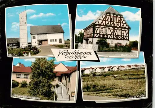 AK / Ansichtskarte  Volpertshausen Kirche Goethehaus Dorfgemeinschaftshaus Neues Viertel Volpertshausen