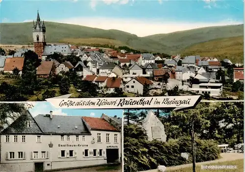 AK / Ansichtskarte  Rauenthal Panorama Gasthaus Zur Krone Bubenhaeuser Hoehe Rauenthal