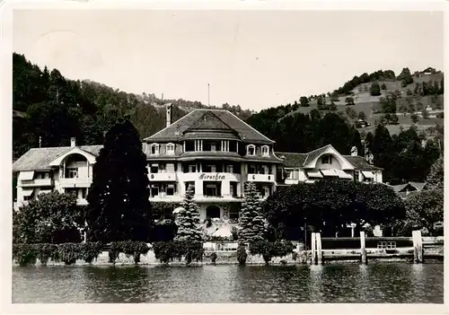AK / Ansichtskarte  Gunten_Thunersee_BE Hotel Hirschen 