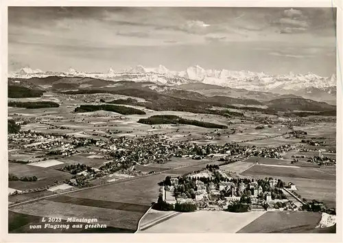 AK / Ansichtskarte  Muensingen_Konolfingen_BE Fliegeraufnahme 