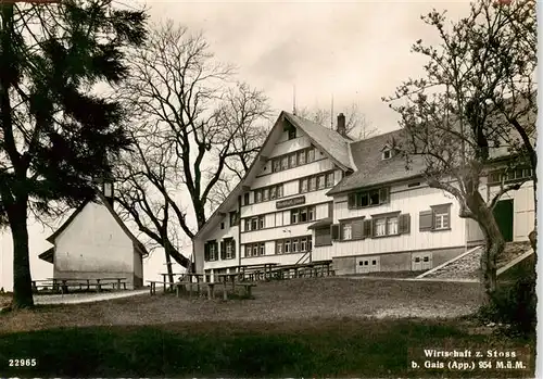 AK / Ansichtskarte  Gais_AR Wirtschaft zum Stoss Gais_AR