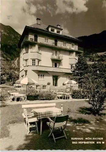 AK / Ansichtskarte  Bad_Hofgastein_AT Kurhaus Muehlbacher 