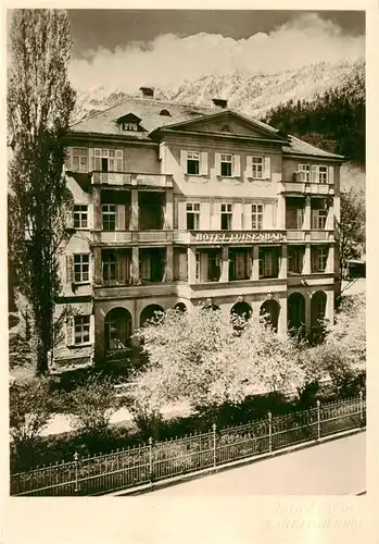 AK / Ansichtskarte  Bad_Reichenhall Hotel Luisenbad Bad_Reichenhall