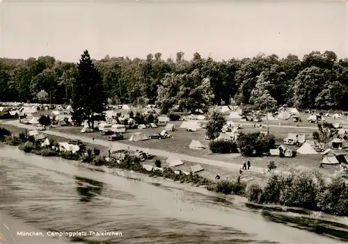 AK / Ansichtskarte  Thalkirchen_Muenchen Campingplatz Thalkirchen Muenchen