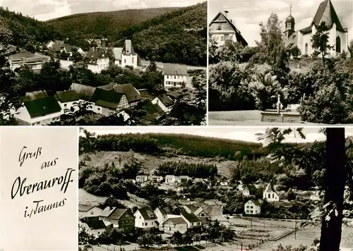 AK / Ansichtskarte 73872428 Oberauroff_Idstein Ortsansichten Kirche 