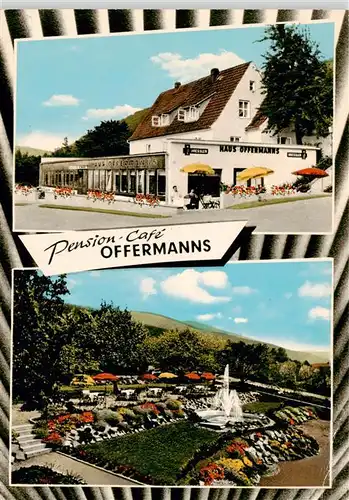 AK / Ansichtskarte  Bodenwerder Pension Café Offermanns Garten Bodenwerder