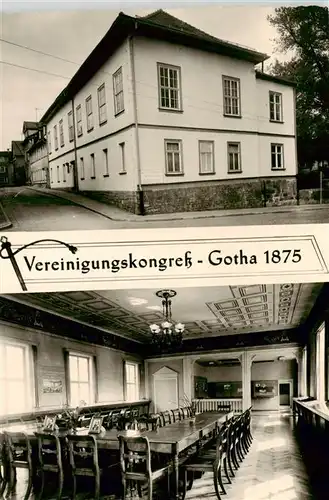 AK / Ansichtskarte  Gotha__Thueringen Nationale Gedenkstaette Tivoli Vereinigungskongress Gotha 1875 