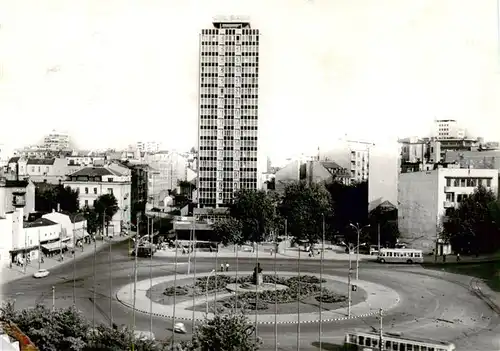 AK / Ansichtskarte  Beograd_Belgrad_Serbija The Slavia Hotel in Dimitrija Tucovic Square 