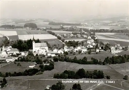 AK / Ansichtskarte  Taufkirchen_Pram Fliegeraufnahme Taufkirchen Pram