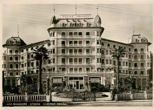 AK / Ansichtskarte  Stresa_Borromeo_Lago_Maggiore_IT Albergo Regina 