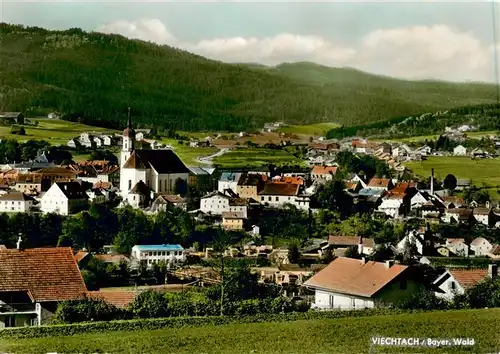 AK / Ansichtskarte 73872575 Viechtach_Bayerischer_Wald Ortsansicht mit Kirche Viechtach_Bayerischer