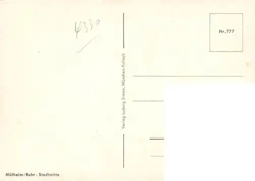 AK / Ansichtskarte  Muelheim__Ruhr Stadtmitte 