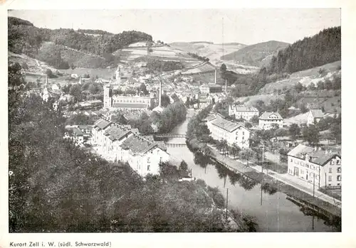 AK / Ansichtskarte  Zell_Wiesental Panorama Zell Wiesental