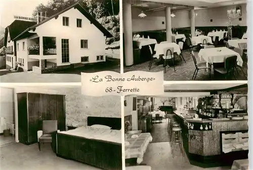 AK / Ansichtskarte  Ferrette_Haut-Rhin La Bonne Auberge So cuisine soignee Son bar agreable Ses vins choisis Ferrette Haut-Rhin