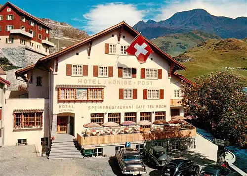 AK / Ansichtskarte  Andermatt_UR Hotel 3 Koenige Speiserestaurant Terrasse 