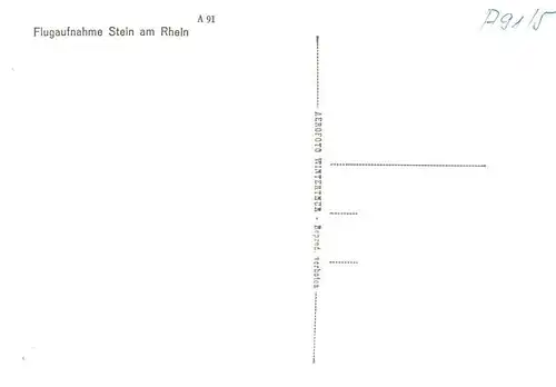 AK / Ansichtskarte  Stein_Rhein_SH Fliegeraufnahme 