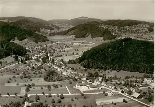 AK / Ansichtskarte  Dussnang_TG Fliegeraufnahme mit Schauenberg Haselberg und Hackenberg 