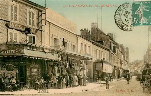 AK / Ansichtskarte  Villeneuve-Saint-Georges_94_Val-de-Marne Hôtel Rue 