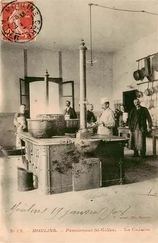 AK / Ansichtskarte  Moulins__03_Allier Pensionnat Saint Gilles La Cuisine 